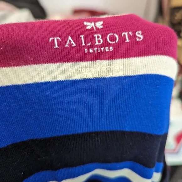 Talbots Striped Tee Shirt / Small Petite - Picture 4 of 6